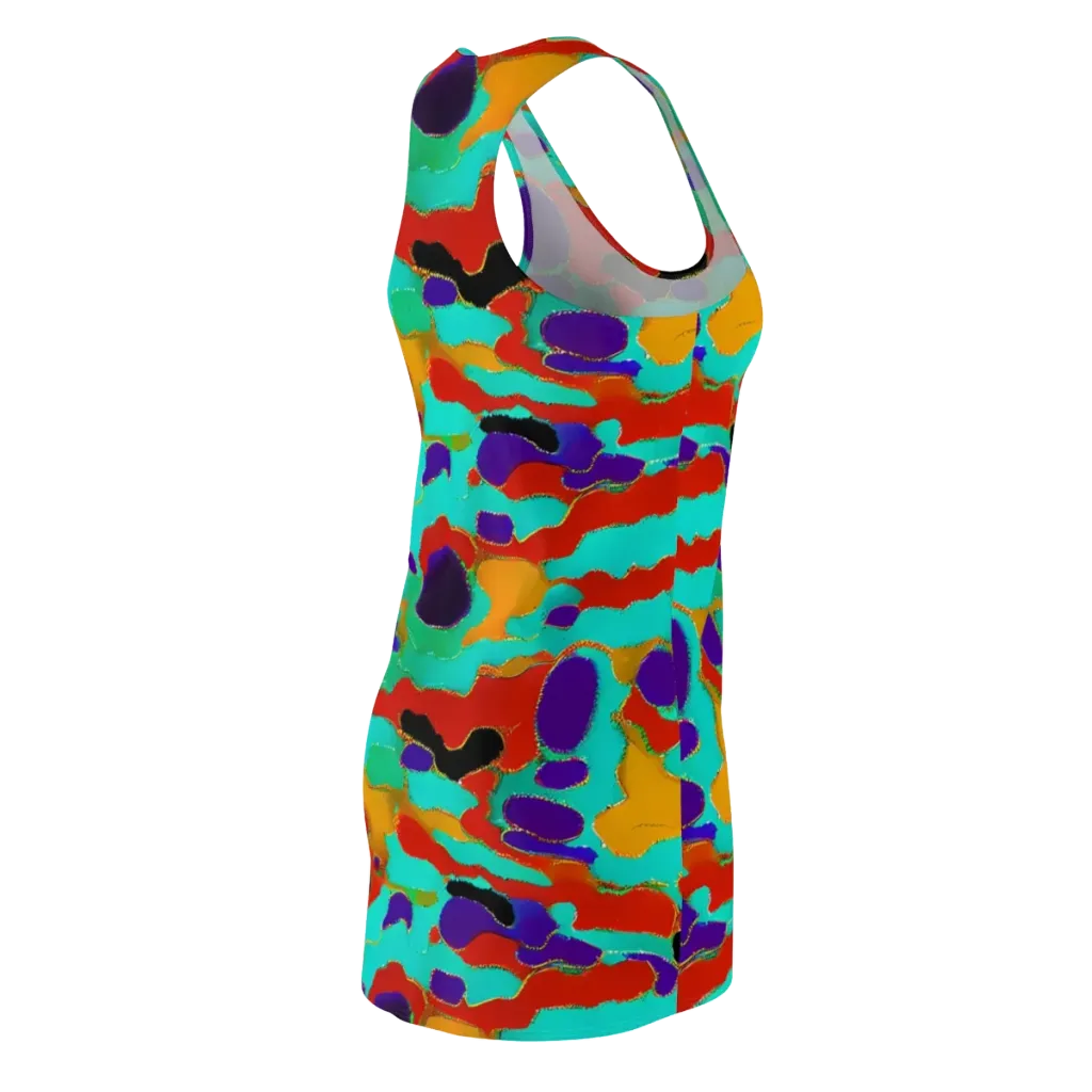 Prismatic Spill on Racerback Dress — Back Side