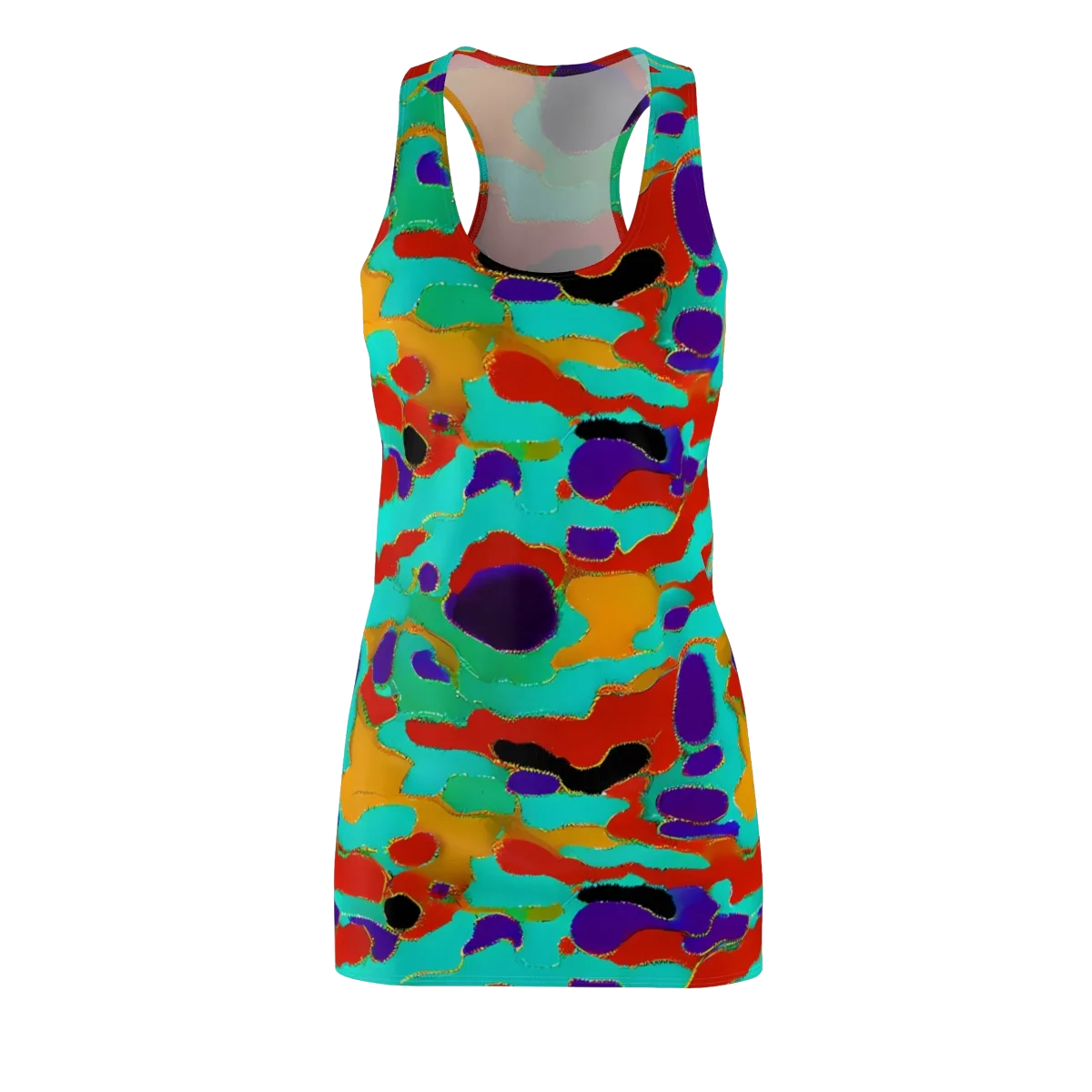 Prismatic Spill on Racerback Dress — Front