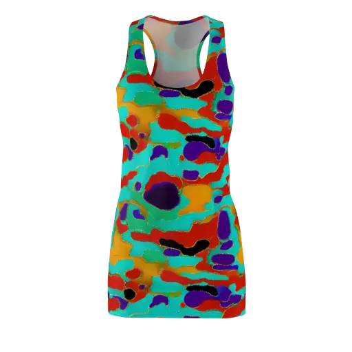 Prismatic Spill on a Racerback Dress