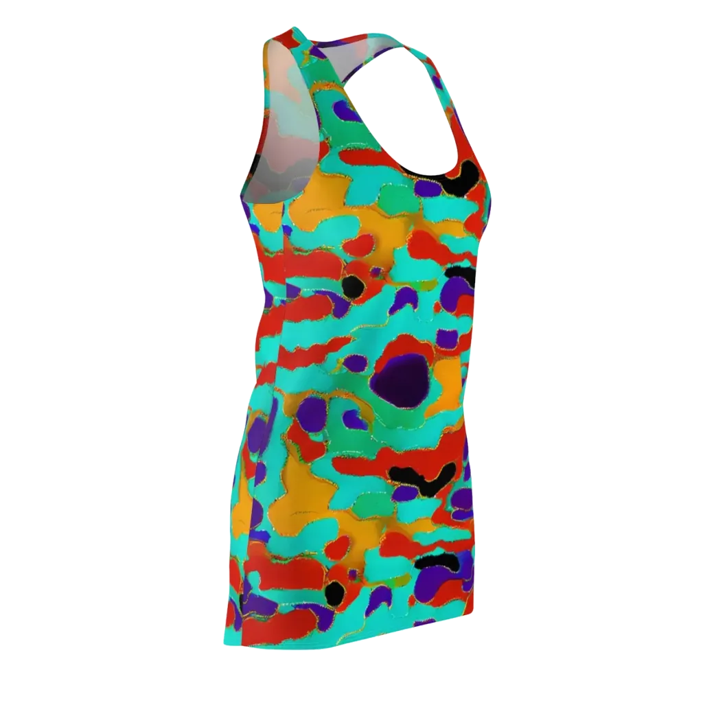 Prismatic Spill on Racerback Dress — Front Side