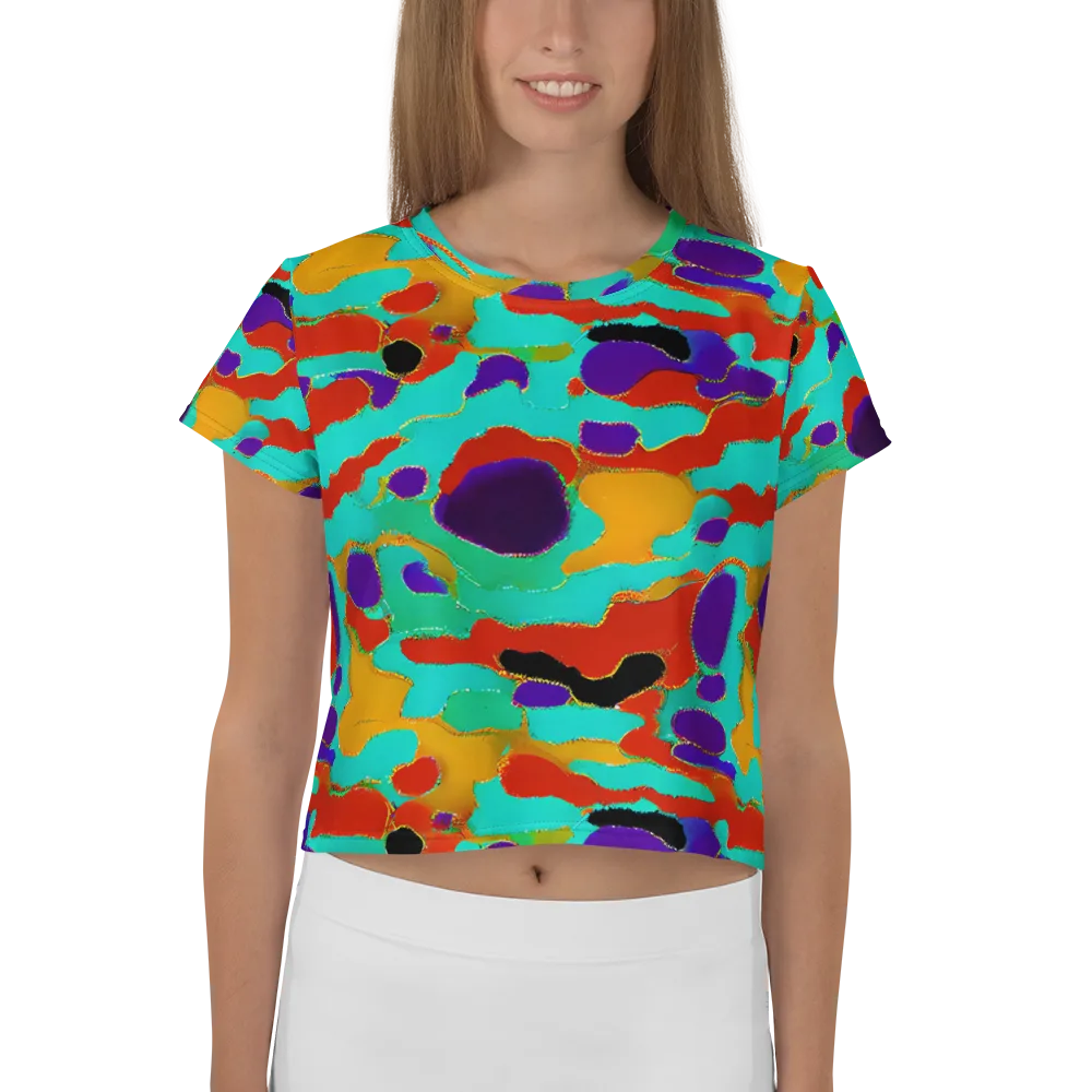 Prismatic Spill on Crop Tee — Front