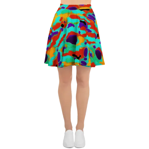 Prismatic Spill on a Skater Skirt