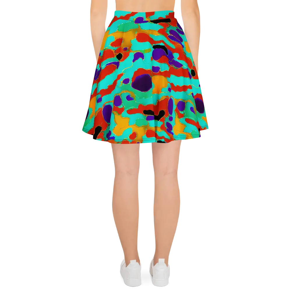 Prismatic Spill on Skater Skirt — Back