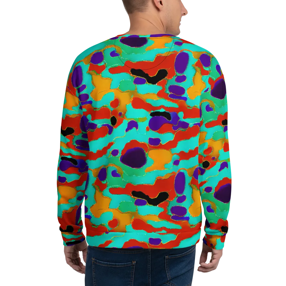 Prismatic Spill on Sweatshirt — Back