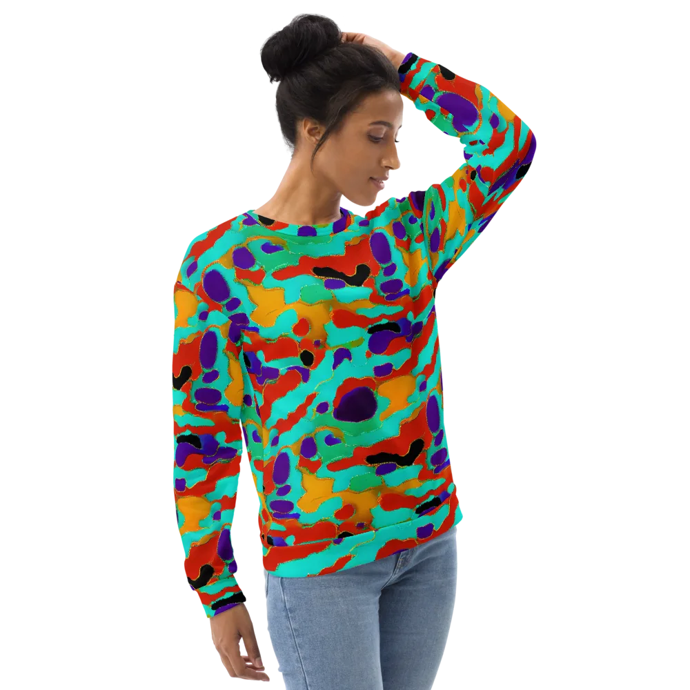 Prismatic Spill on Sweatshirt — Right Front