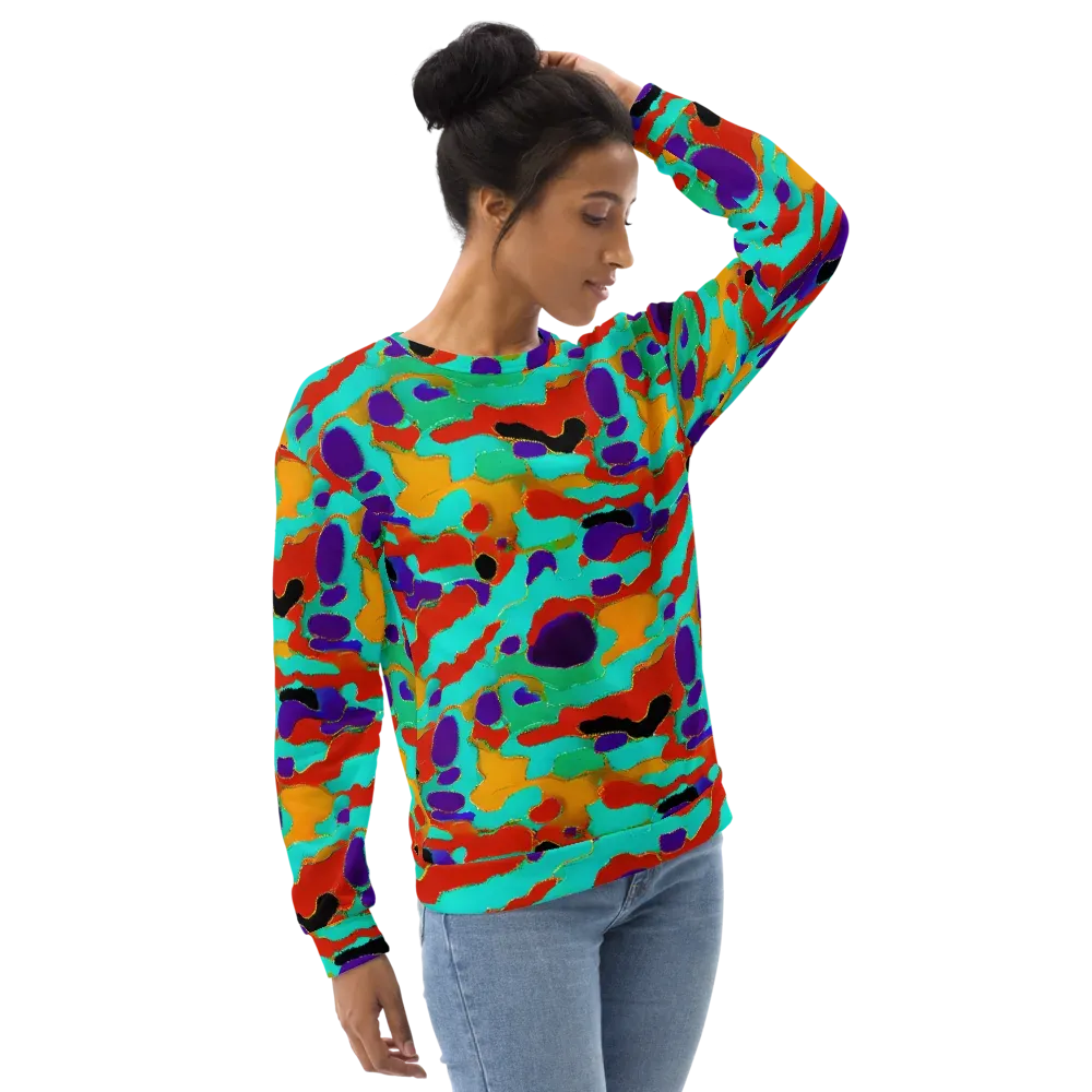 Prismatic Spill on Sweatshirt — Right Front