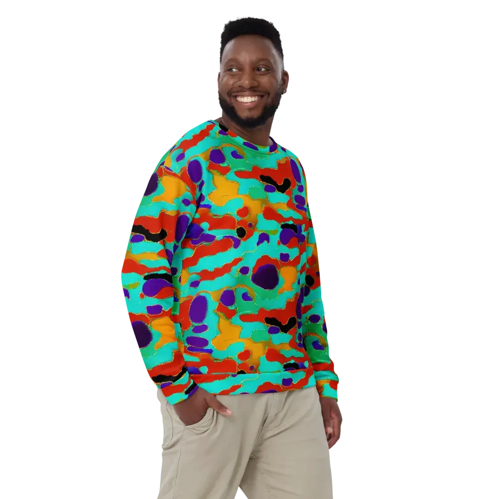 Prismatic Spill on Sweatshirt — Front