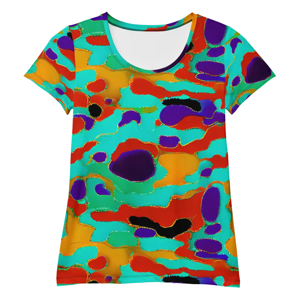 Prismatic Spill on Women's Athletic T-Shirt — Front