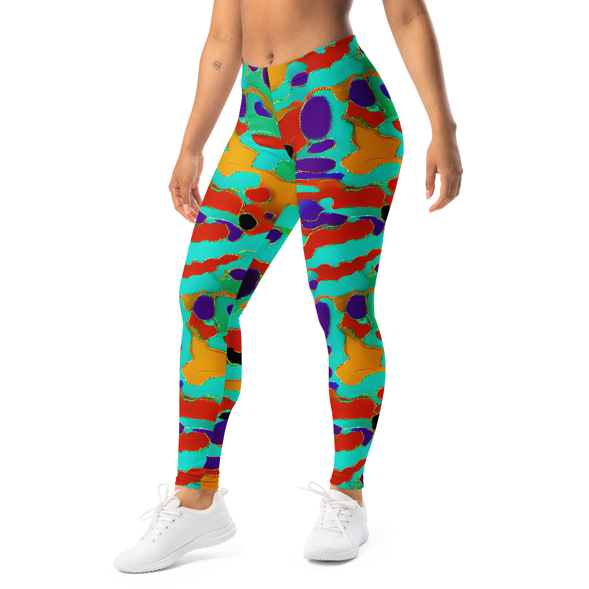 Prismatic Spill on Leggings — Left Front