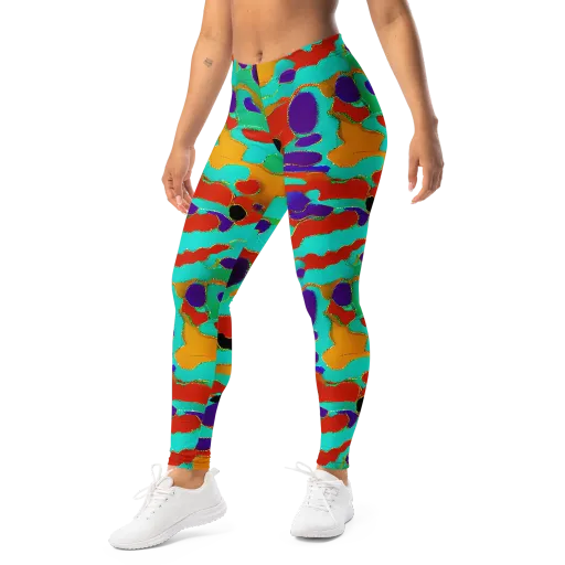 Prismatic Spill on a Leggings