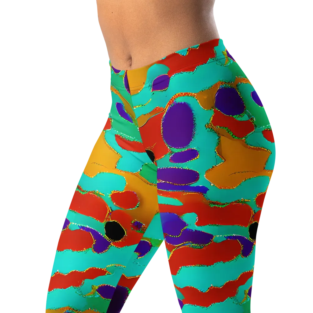 Prismatic Spill on Leggings — Left Front