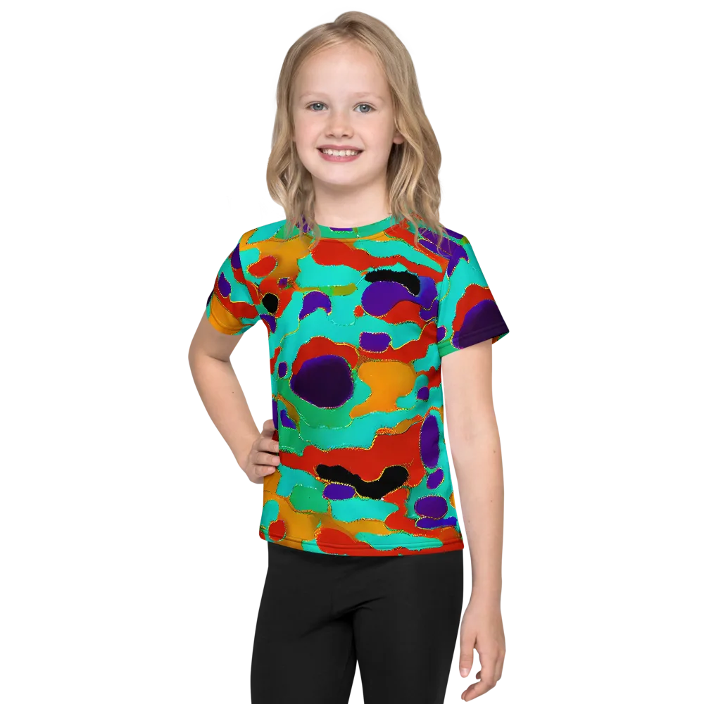 Prismatic Spill on Kids Crew Neck T-Shirt — Front
