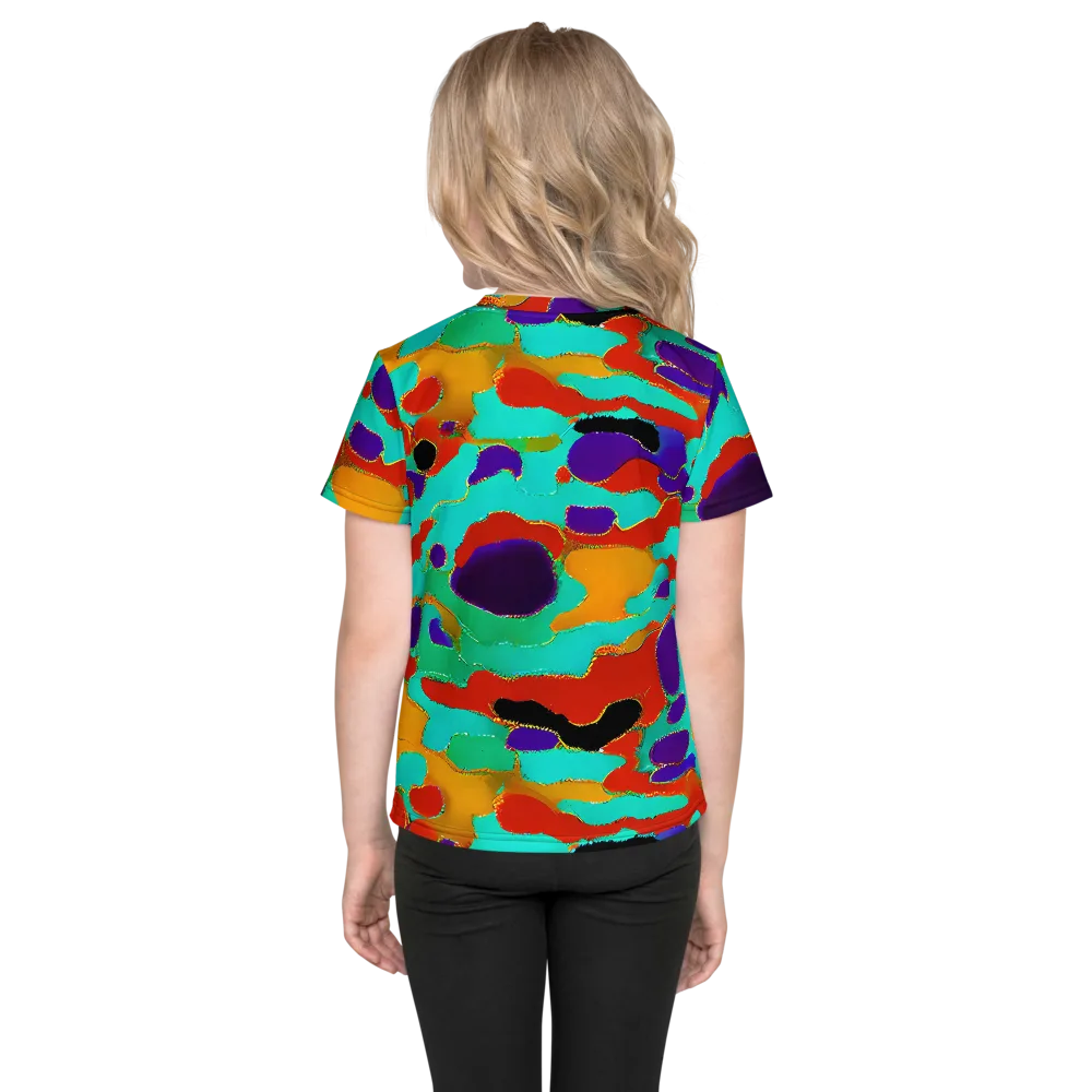 Prismatic Spill on Kids Crew Neck T-Shirt — Back
