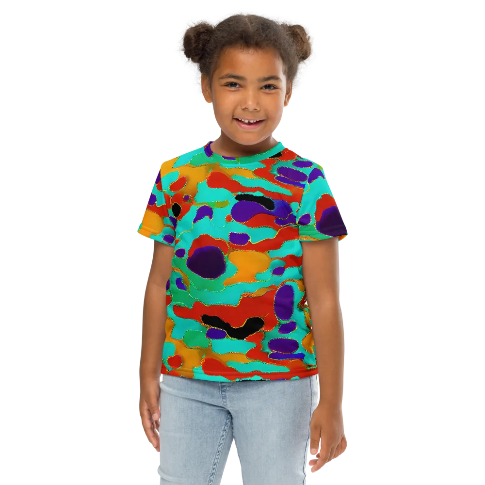 Prismatic Spill on Kids Crew Neck T-Shirt — Front