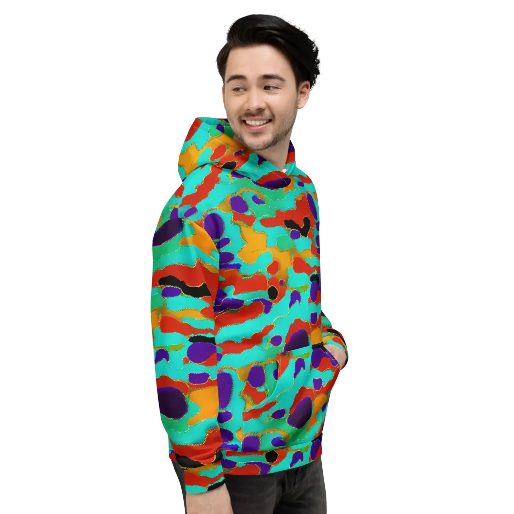 Prismatic Spill on Hoodie — Right