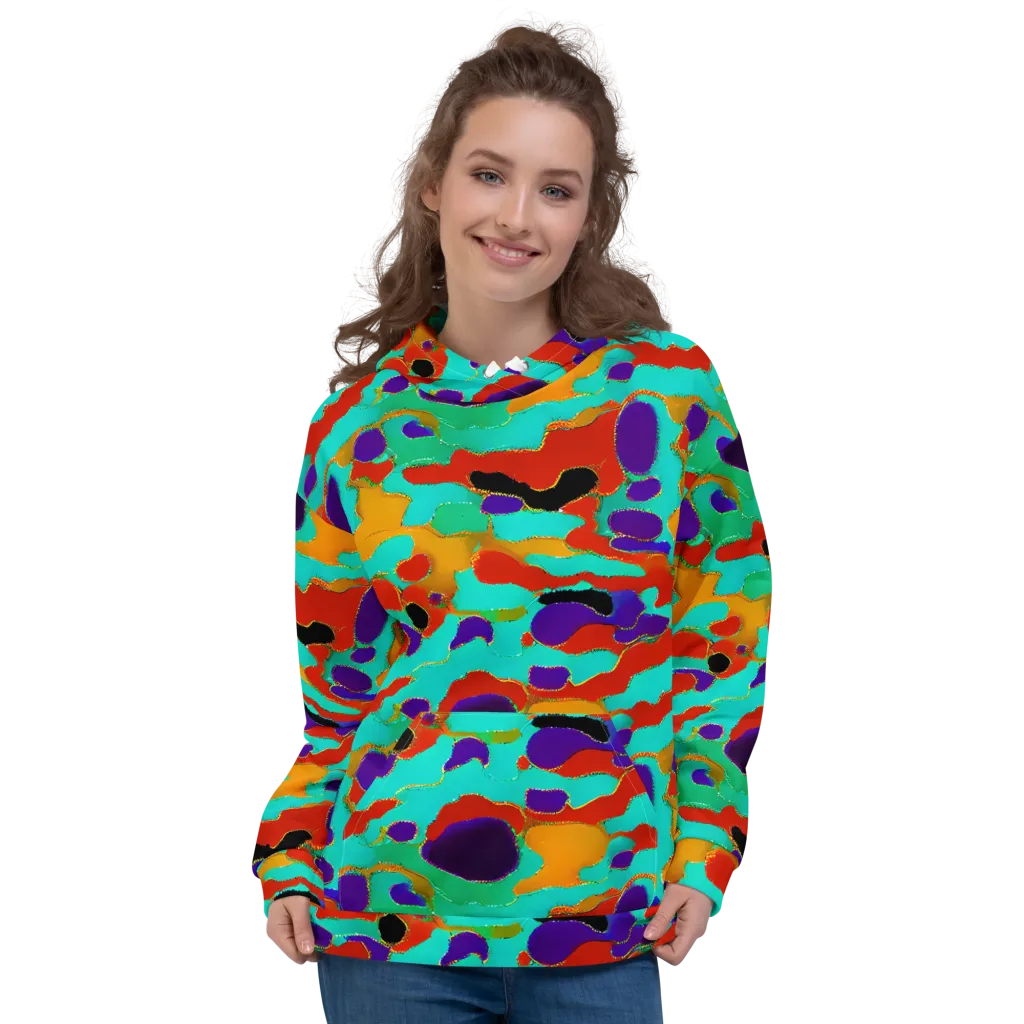 Prismatic Spill on Hoodie — Front
