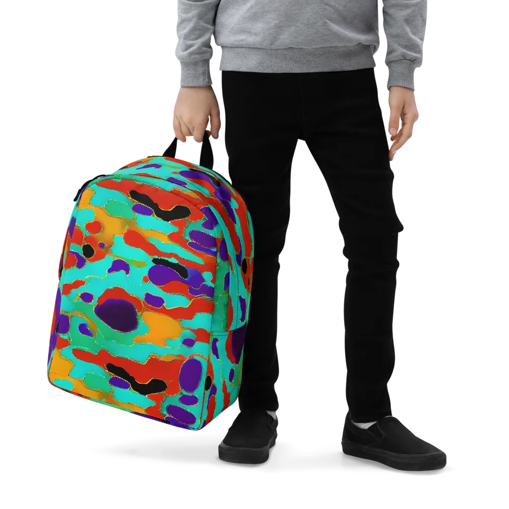 Prismatic Spill on Minimalist Backpack — Zoomed-in
