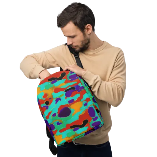 Prismatic Spill on a Minimalist Backpack