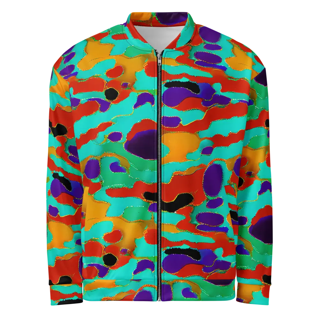 Prismatic Spill on Bomber Jacket — Front