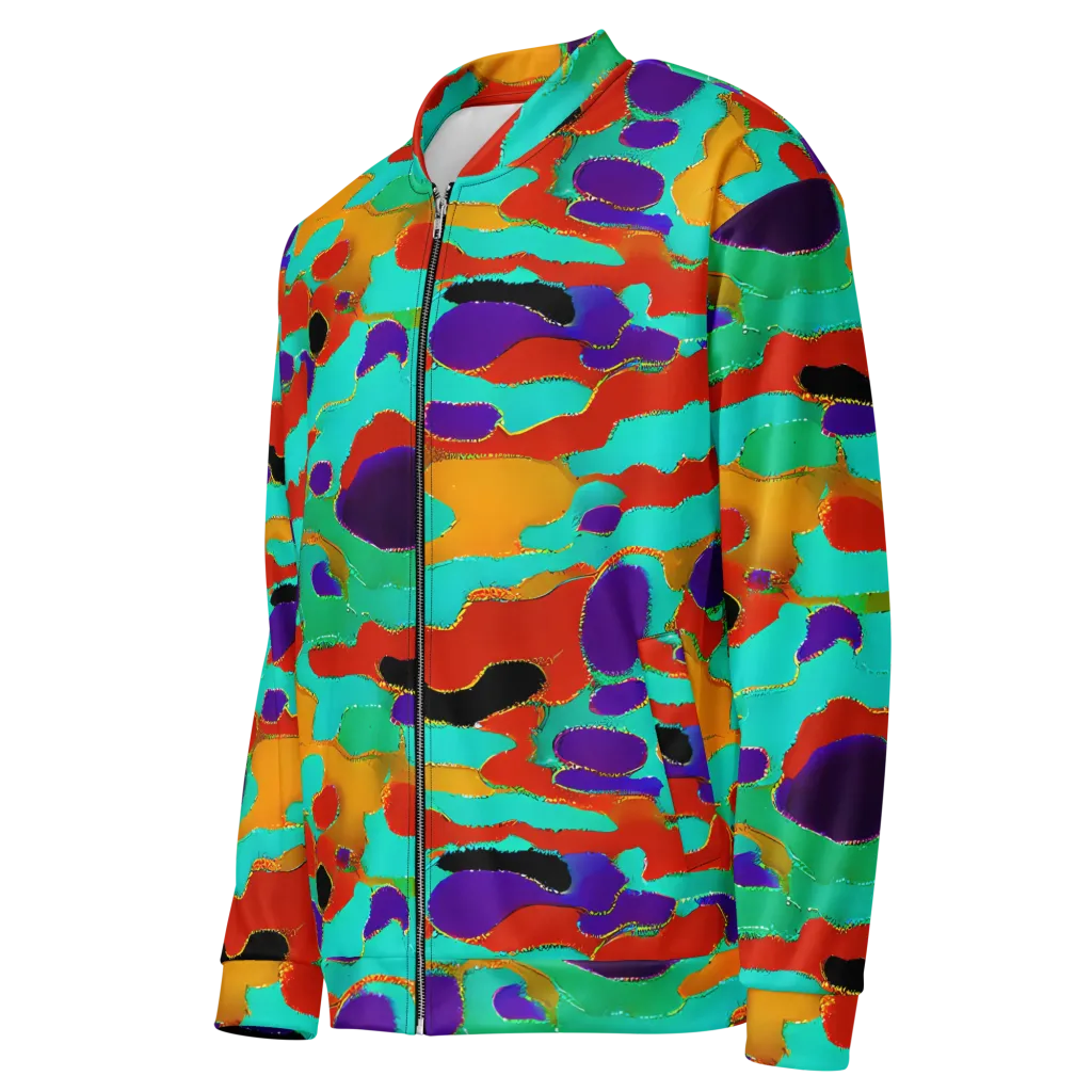 Prismatic Spill on Bomber Jacket — Left Front