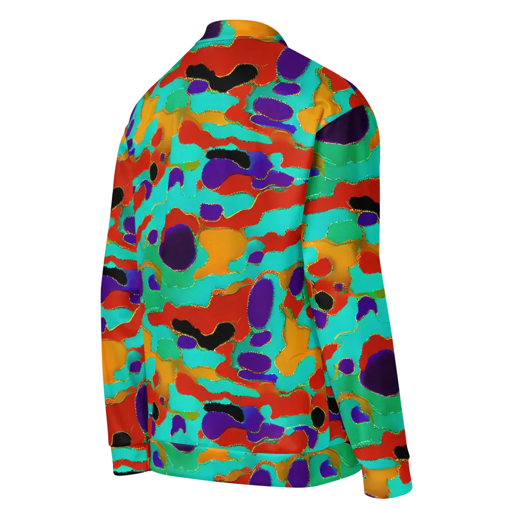 Prismatic Spill on Bomber Jacket — Right Back