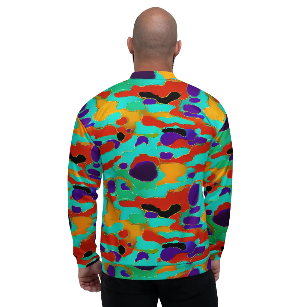 Prismatic Spill on Bomber Jacket — Back