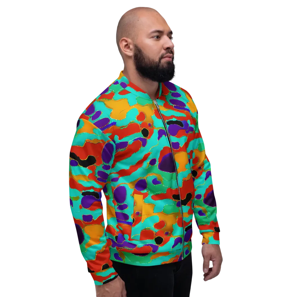 Prismatic Spill on Bomber Jacket — Right