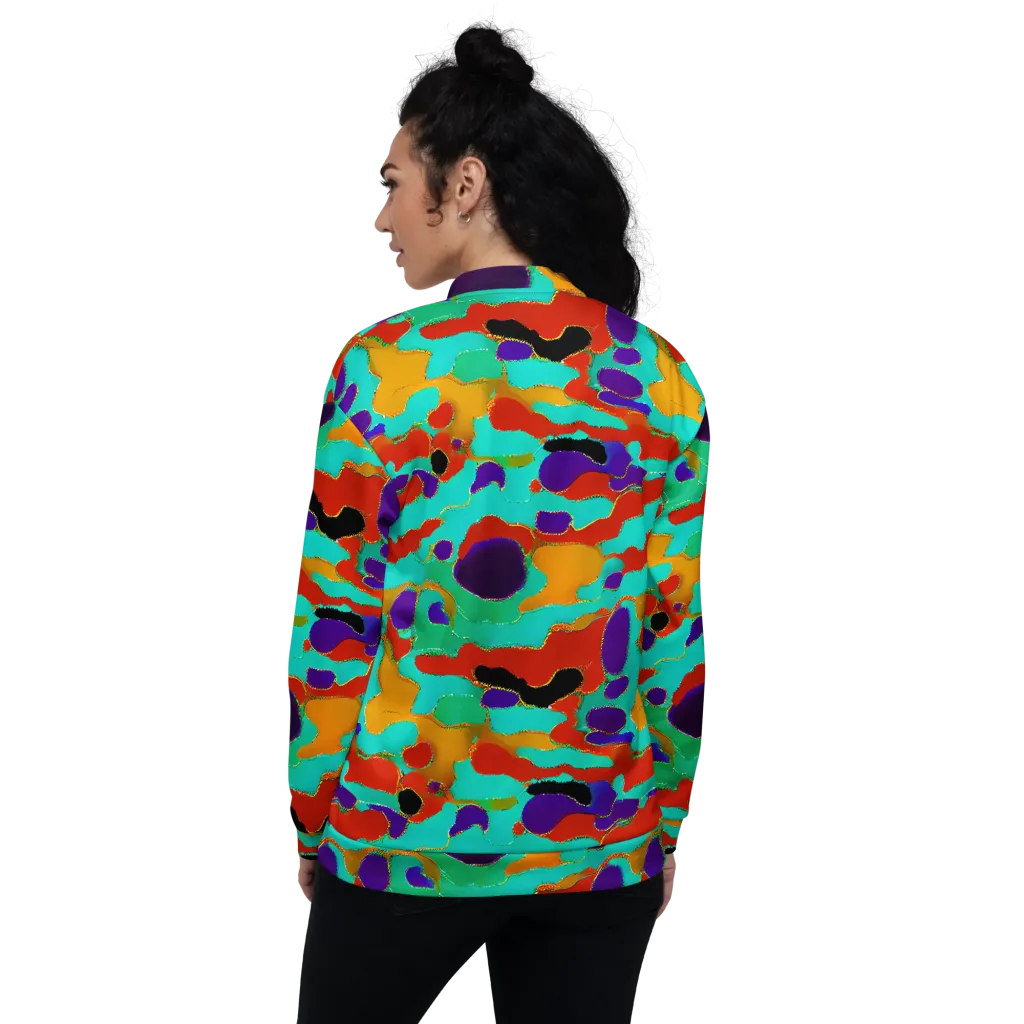 Prismatic Spill on Bomber Jacket — Back