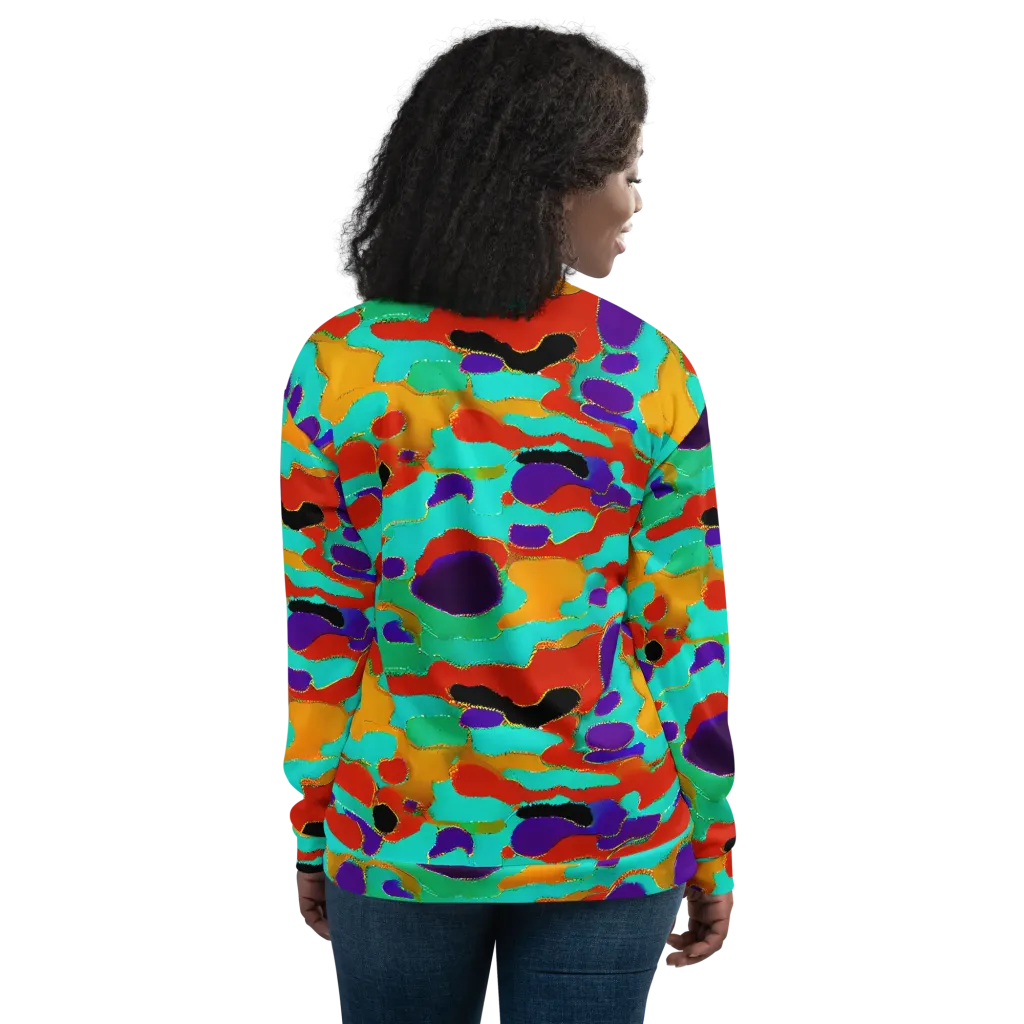 Prismatic Spill on Bomber Jacket — Back
