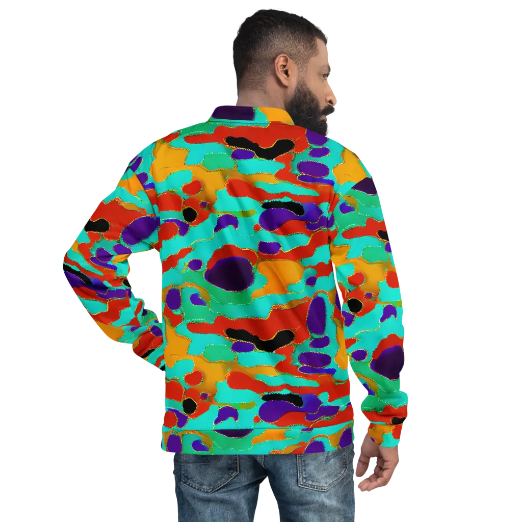 Prismatic Spill on Bomber Jacket — Back
