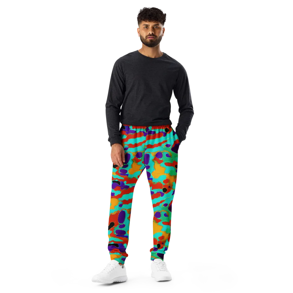 Prismatic Spill on Men's Joggers — Front