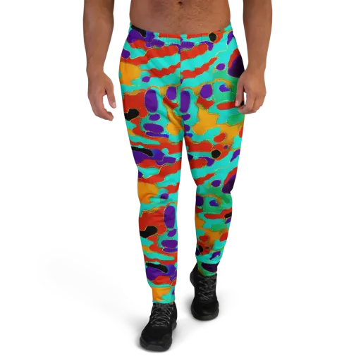 Prismatic Spill on a Men's Joggers