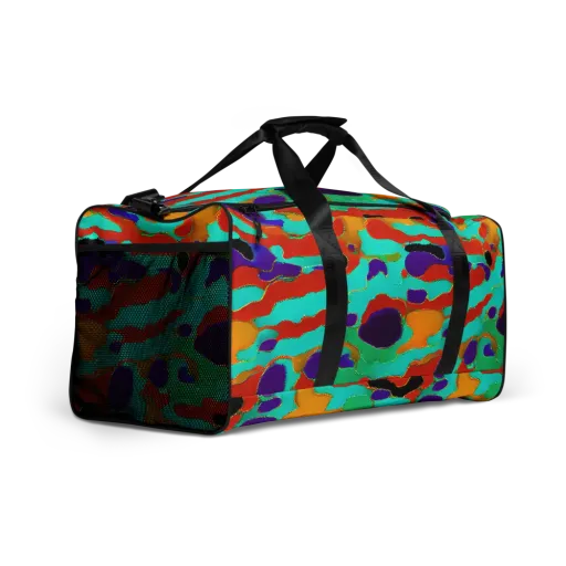 Prismatic Spill on a Duffle Bag
