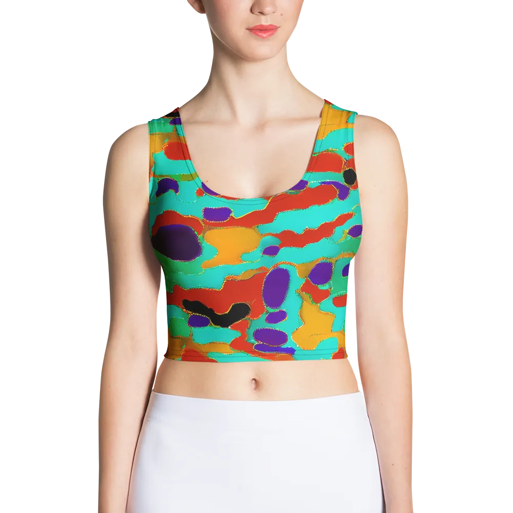 Prismatic Spill on Crop Top — Front