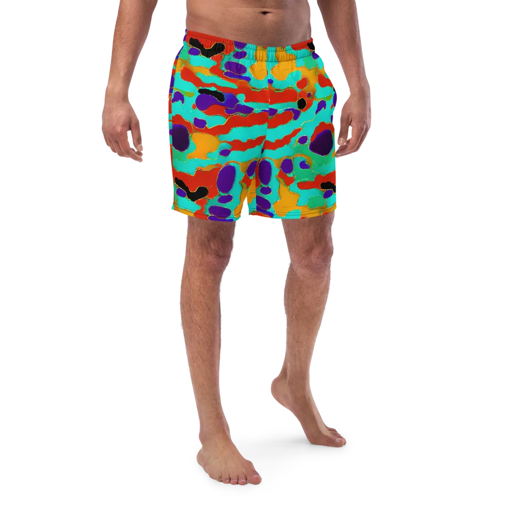 Prismatic Spill on Swim Trunks — Front
