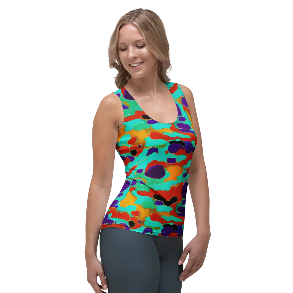Prismatic Spill on Women's Tank Top — Right Front