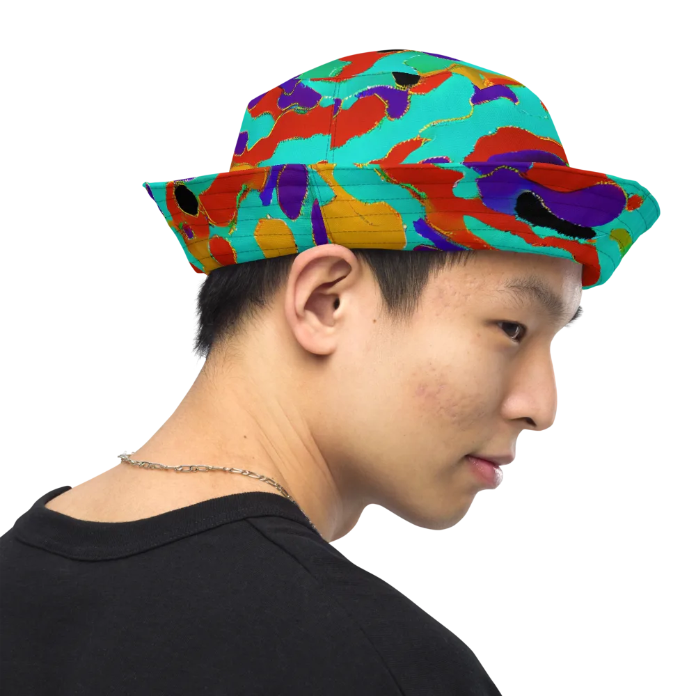 Prismatic Spill on Reversible Bucket Hat — Right Outside