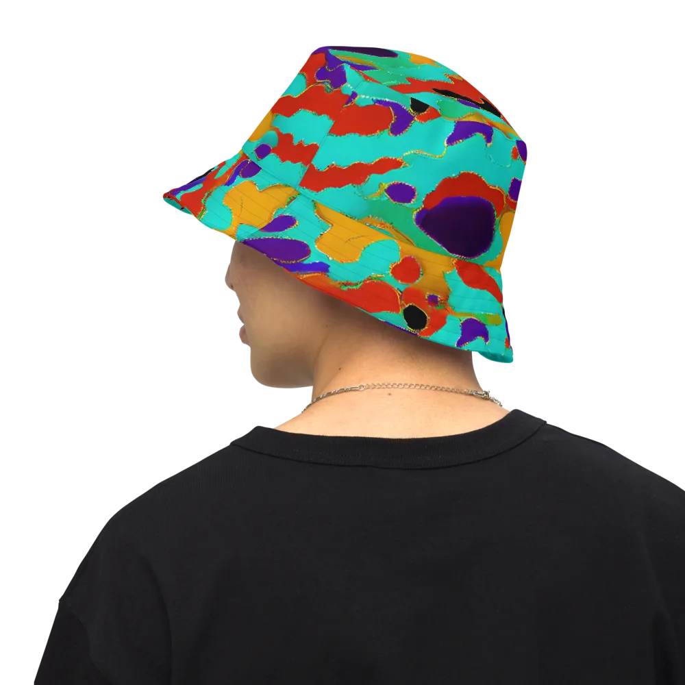 Prismatic Spill on Reversible Bucket Hat — Back Inside