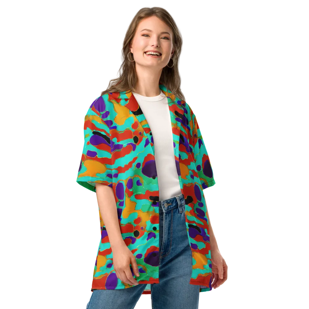 Prismatic Spill on Button Shirt — Front
