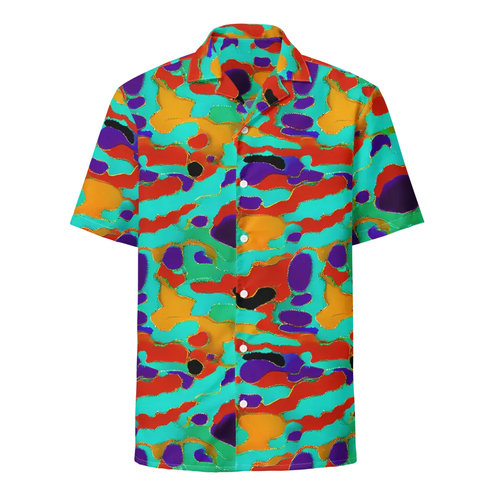 Prismatic Spill on Button Shirt — Front