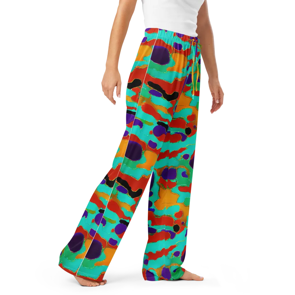 Prismatic Spill on Women's Pajama Pants — Right Front