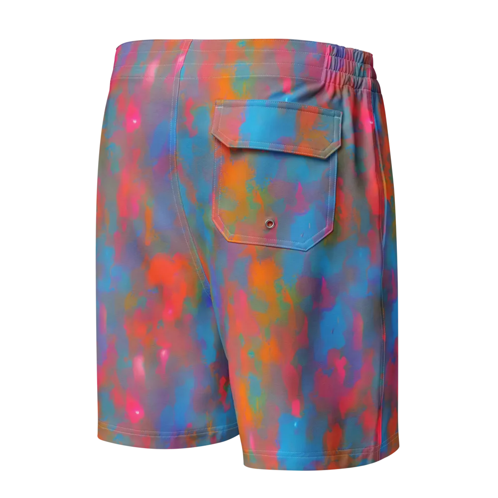 Electric Colorwash on Men's Board Shorts — Back
