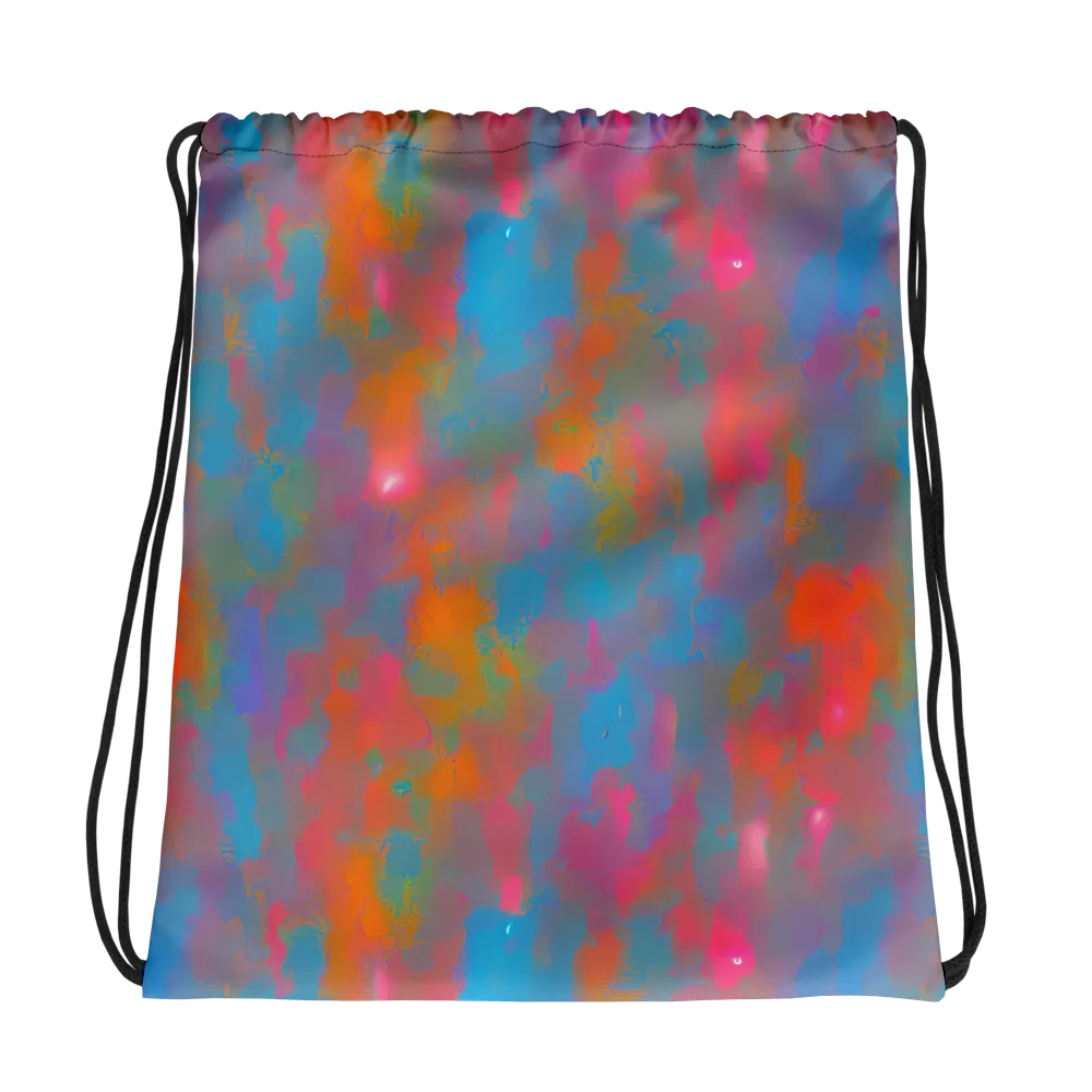Electric Colorwash on Drawstring Bag — Photo