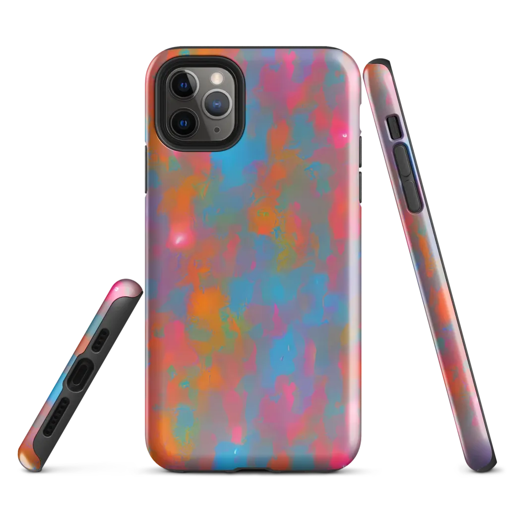 Electric Colorwash on Tough Case for iPhone® — Front