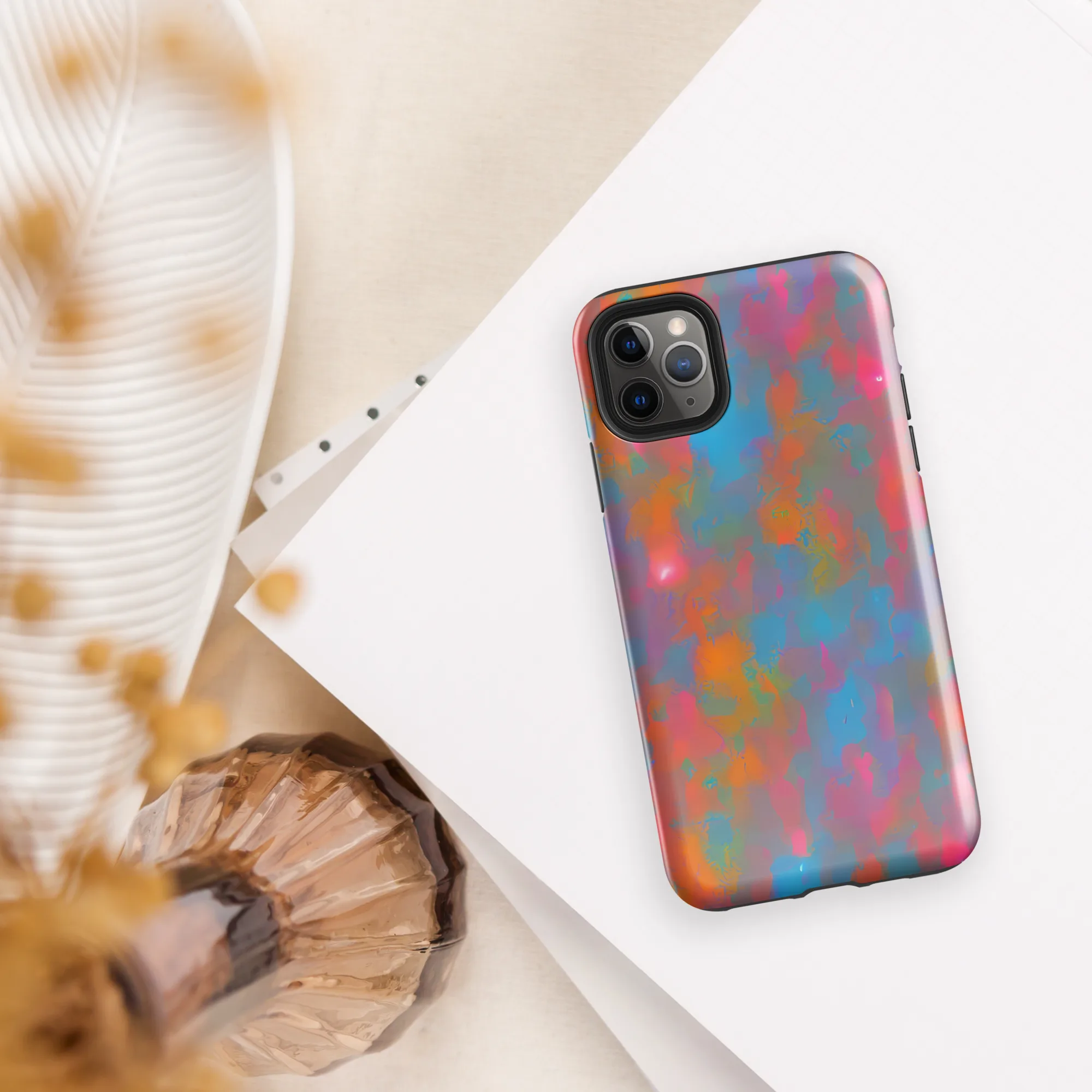 Electric Colorwash on Tough Case for iPhone® — Front