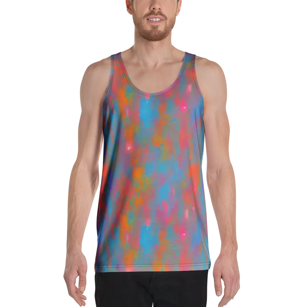 Electric Colorwash on Men's Tank Top — Front