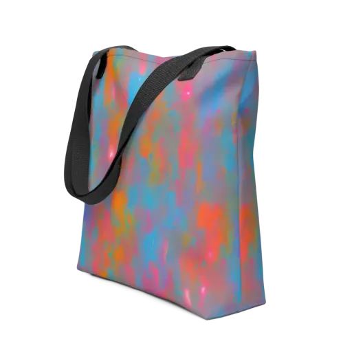 Electric Colorwash on a Tote Bag