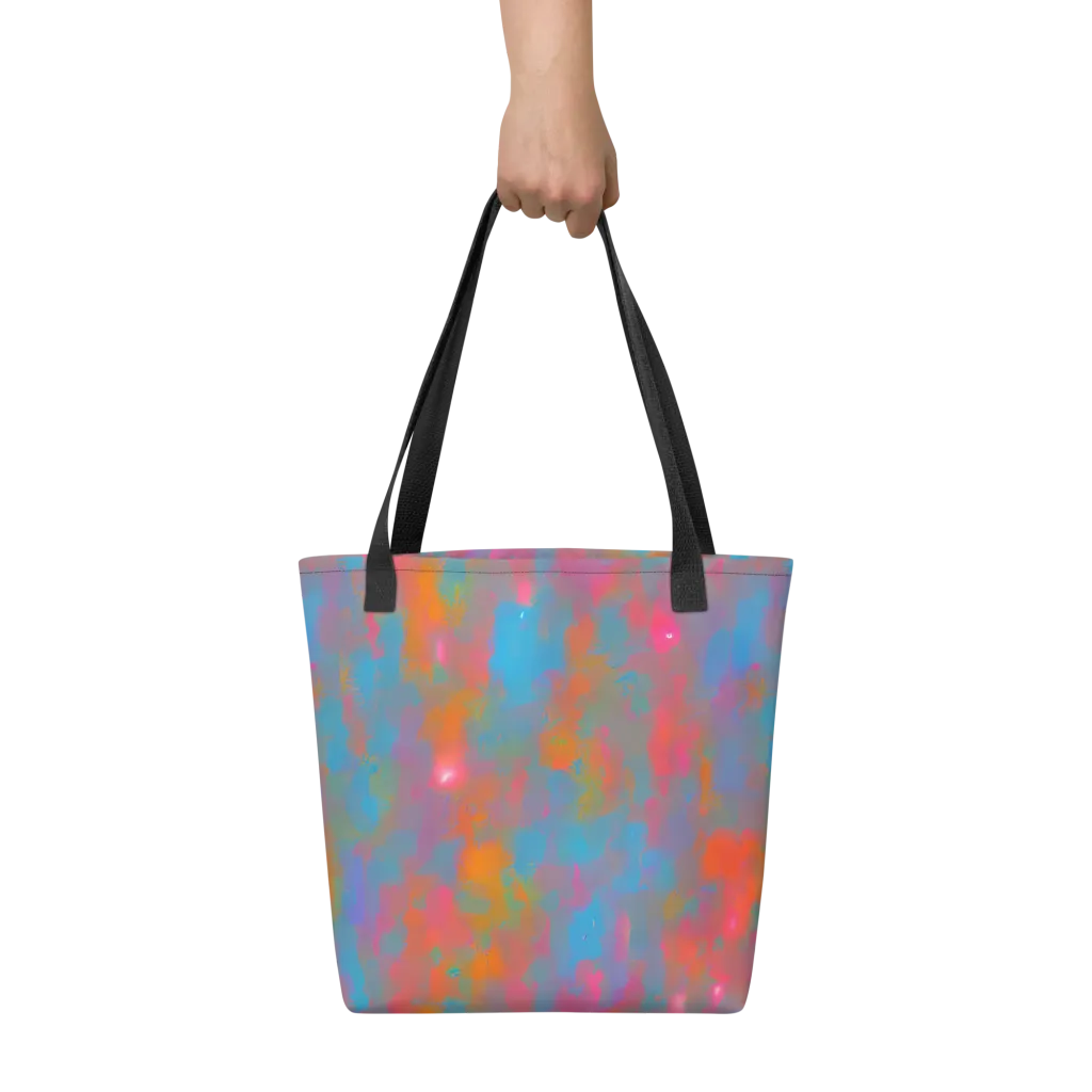 Electric Colorwash on Tote Bag — Front