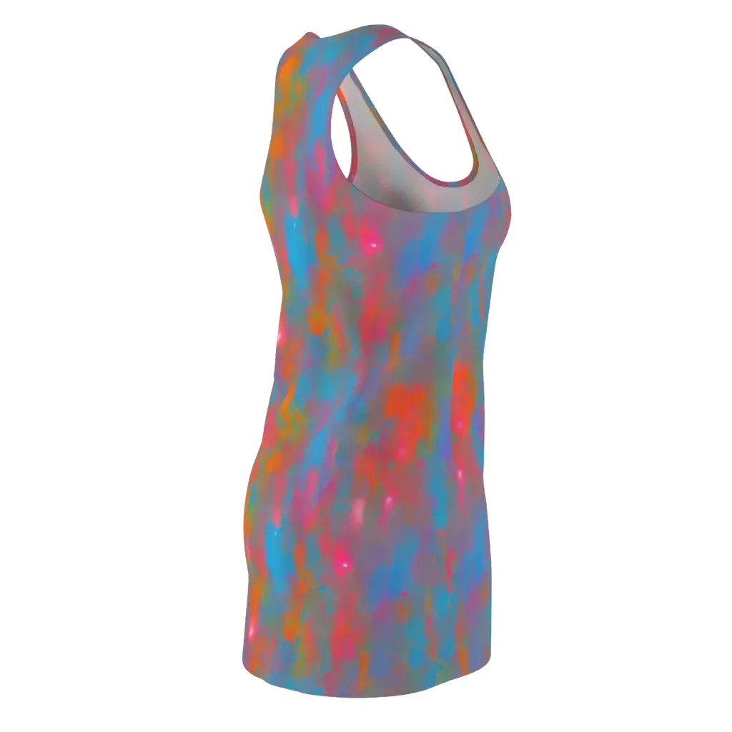 Electric Colorwash on Racerback Dress — Back Side
