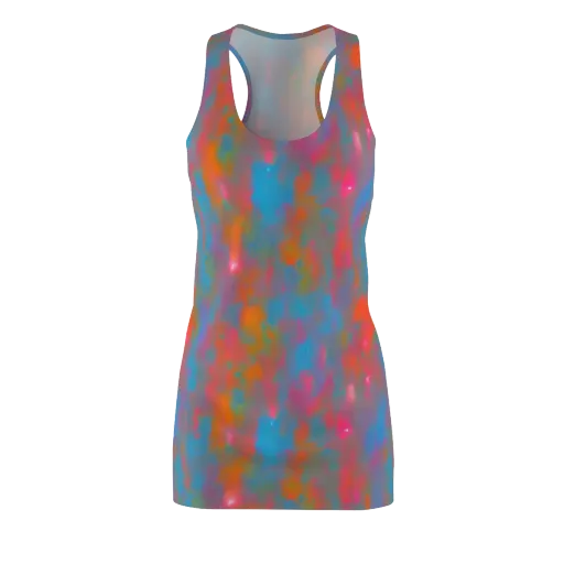 Electric Colorwash on a Racerback Dress